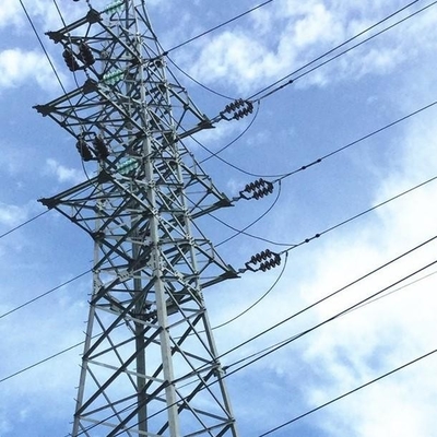 10KV থেকে 750KV পাওয়ার ট্রান্সমিশন হট ডিপ গ্যালভানাইজড ল্যাটিস টাওয়ার