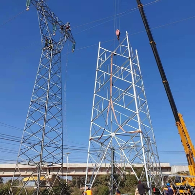 115KV হট ডিপ গ্যালভানাইজড টেলিকমিউনিকেশন স্টিল টাওয়ার