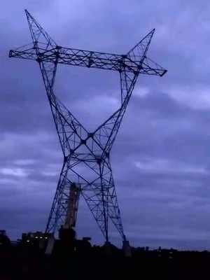 ওভারহেড ট্রান্সমিশন লাইনের জন্য ASTM123 230KV 400KV ল্যাটিস স্টিল টাওয়ার