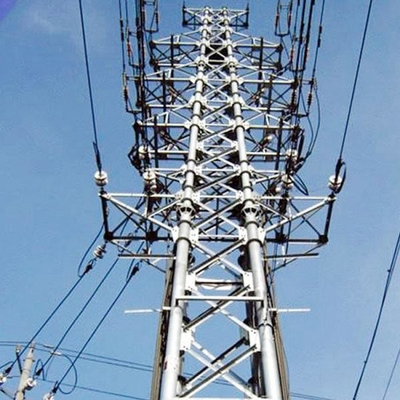 220kv HDG Q235B Q345B স্টিল ল্যাটিস ট্রান্সমিশন টাওয়ার