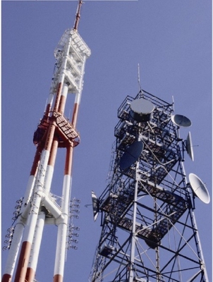 HDG 75ft ল্যাটিস টেলিকমিউনিকেশন স্টিল টাওয়ার