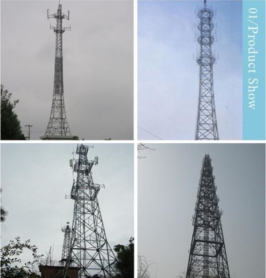 স্ব-সহায়ক জালি HDG ইস্পাত টিউবুলার টেলিকম টাওয়ার
