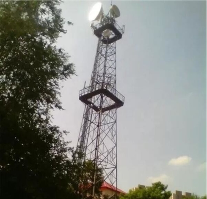 ASTM A123 HDG অ্যাঙ্গেল স্টিল মোজাইক মোবাইল কমিউনিকেশন টাওয়ার