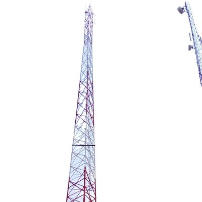 3 লেগ কৌণিক 330KV টেলিকমিউনিকেশন স্টিল টাওয়ার হট ডিপ গ্যালভানাইজড বন্ধনী সহ