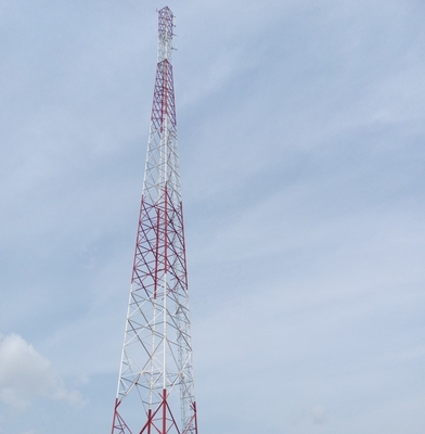 4 লেগড গ্যালভানাইজড ASTM A123 অ্যাঙ্গেল স্টিল টাওয়ার কমিউনিকেশন রেডিও ওয়াইফাই জিএসএম