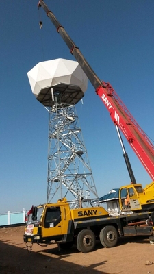 110KV অ্যান্টেনা টেলিকমিউনিকেশন টাওয়ার গ্যালভানাইজড কৌণিক ইস্পাত রাডার কাঠামো