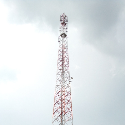 কৌণিক 100M Gsm অ্যান্টেনা টাওয়ার মাস্ট এবং বন্ধনী বিমান চলাচল বাধা আলো