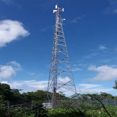 GR50 স্ব-সহায়ক টিভি অ্যান্টেনা টাওয়ার গ্যালভানাইজড স্টিল ট্রায়াঙ্গেল ওয়াইফাই মোবাইল