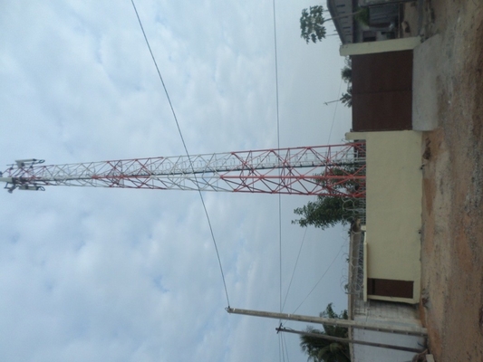 110KV অ্যান্টেনা টেলিকমিউনিকেশন টাওয়ার গ্যালভানাইজড কৌণিক ইস্পাত রাডার কাঠামো