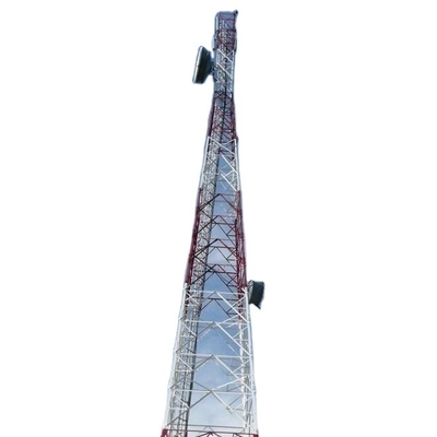 কৌণিক 100M Gsm অ্যান্টেনা টাওয়ার মাস্ট এবং বন্ধনী বিমান চলাচল বাধা আলো