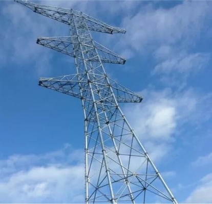 ট্রান্সমিশন লাইন ইলেকট্রিক পাওয়ার ল্যাটিস স্টিল টাওয়ার Q235B