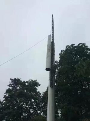 টেলিকম জিএসএম অ্যান্টেনা স্টিল মনোপোল টাওয়ার গ্যালভানাইজড সহ